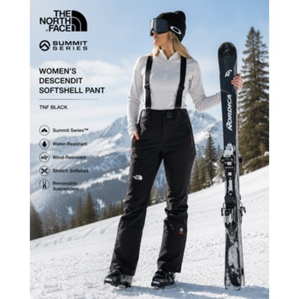 The North Face Summit Series Descendit Snow Pants Suspenders Womens 8‎ Black